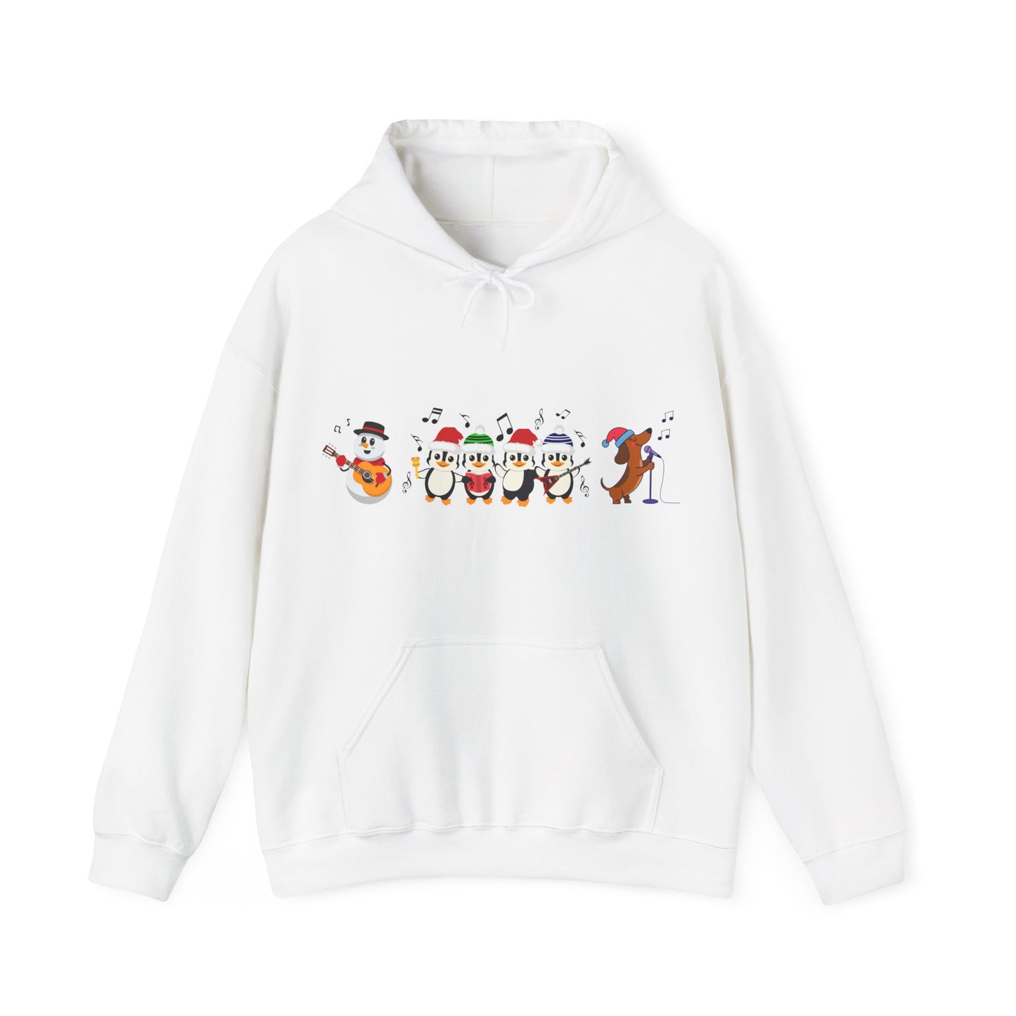 Singing Penguins Christmas Hoodie – Cute Holiday Choir Sweatshirt