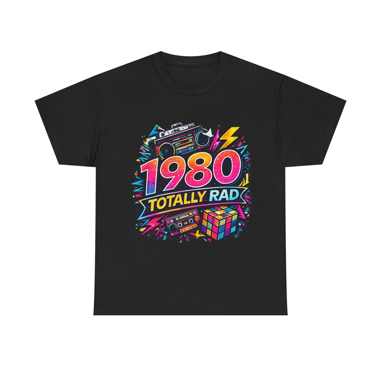 Retro 1980 T-Shirt Born in 1980, Vintage 80s Birthday Shirt, Unisex Graphic Tee Gift