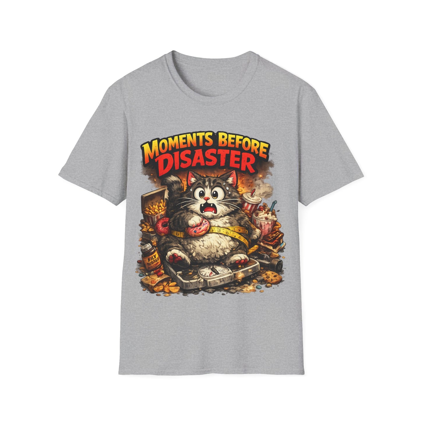 Moments Before Disaster Pet Shirt – Funny Cat | Dog Chaos Tee, Cute Animal Graphic T-Shirt, Vintage Pet Lover Gift