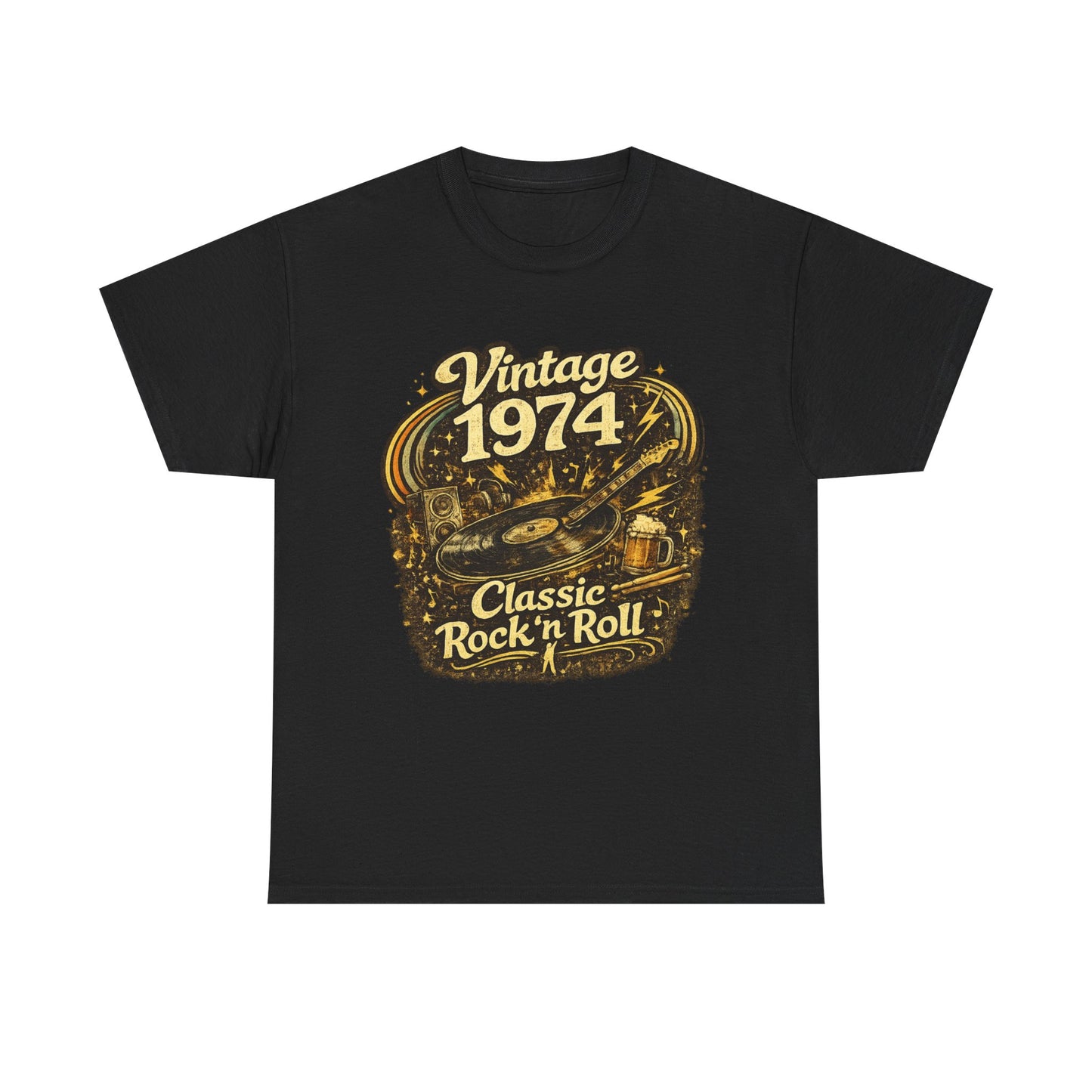 Vintage 1974 Retro T-Shirt | 1974 Birth Year Shirt | Retro 70s Graphic Tee