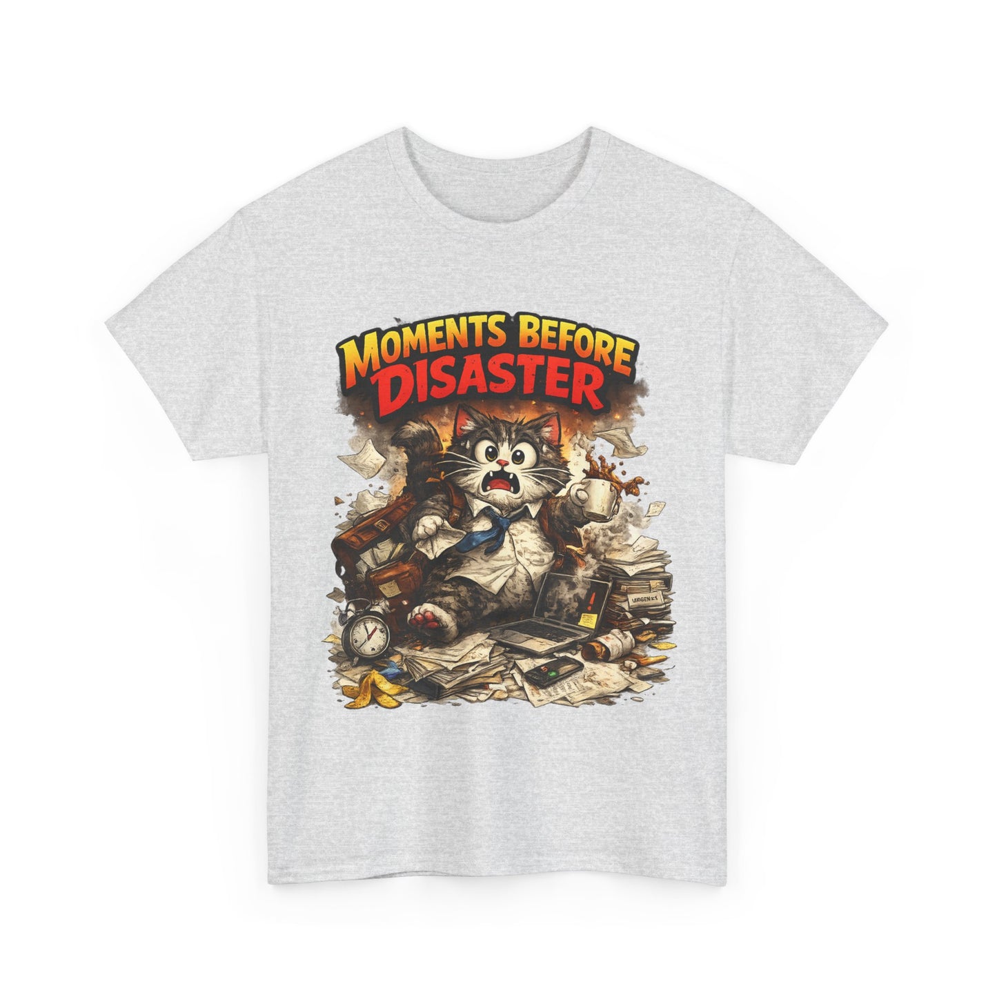 Moments Before Disaster Cat T-Shirt, Funny Cat Graphic Tee, Chaos Animal Shirt, Vintage Cat Tee, Trash Panda Gift