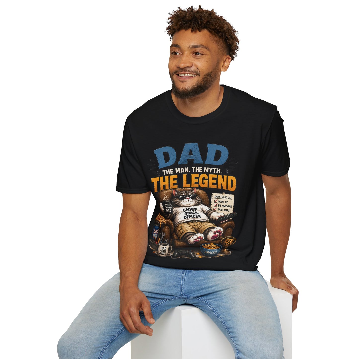 Dad The Man The Myth The Legend Shirt – Funny Father’s Day Gift for Dad, Vintage Dad Tee, Cool Dad Graphic T-Shirt