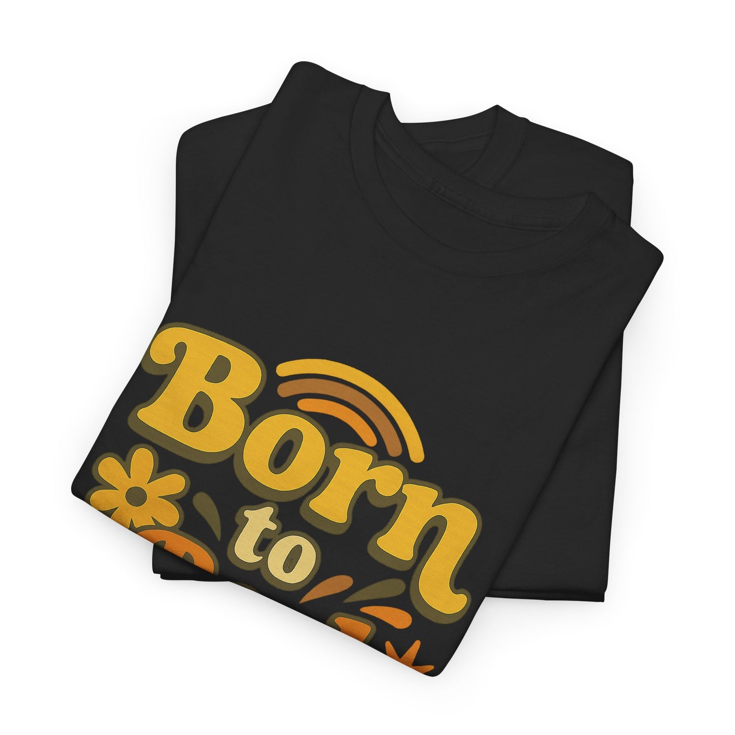 Retro Vibe T-Shirt Born to Vibe 1970 Cotton Tee, Unisex Vintage Shirt, 70s Style Top, Birthday Gift, Casual Everyday Apparel
