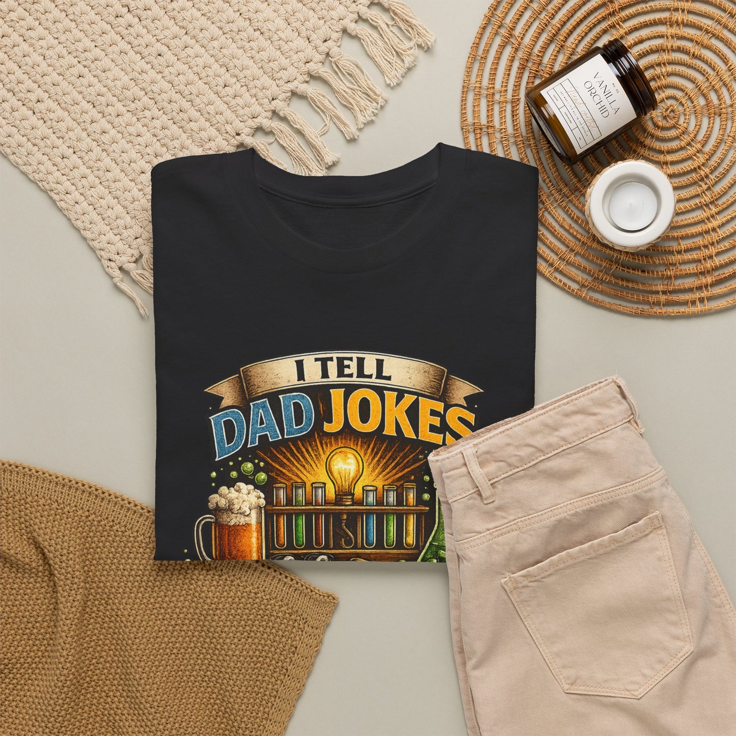 I Tell Dad Jokes Periodically Shirt | Funny Science Dad Tee | Chemistry Pun Fathers Day Gift