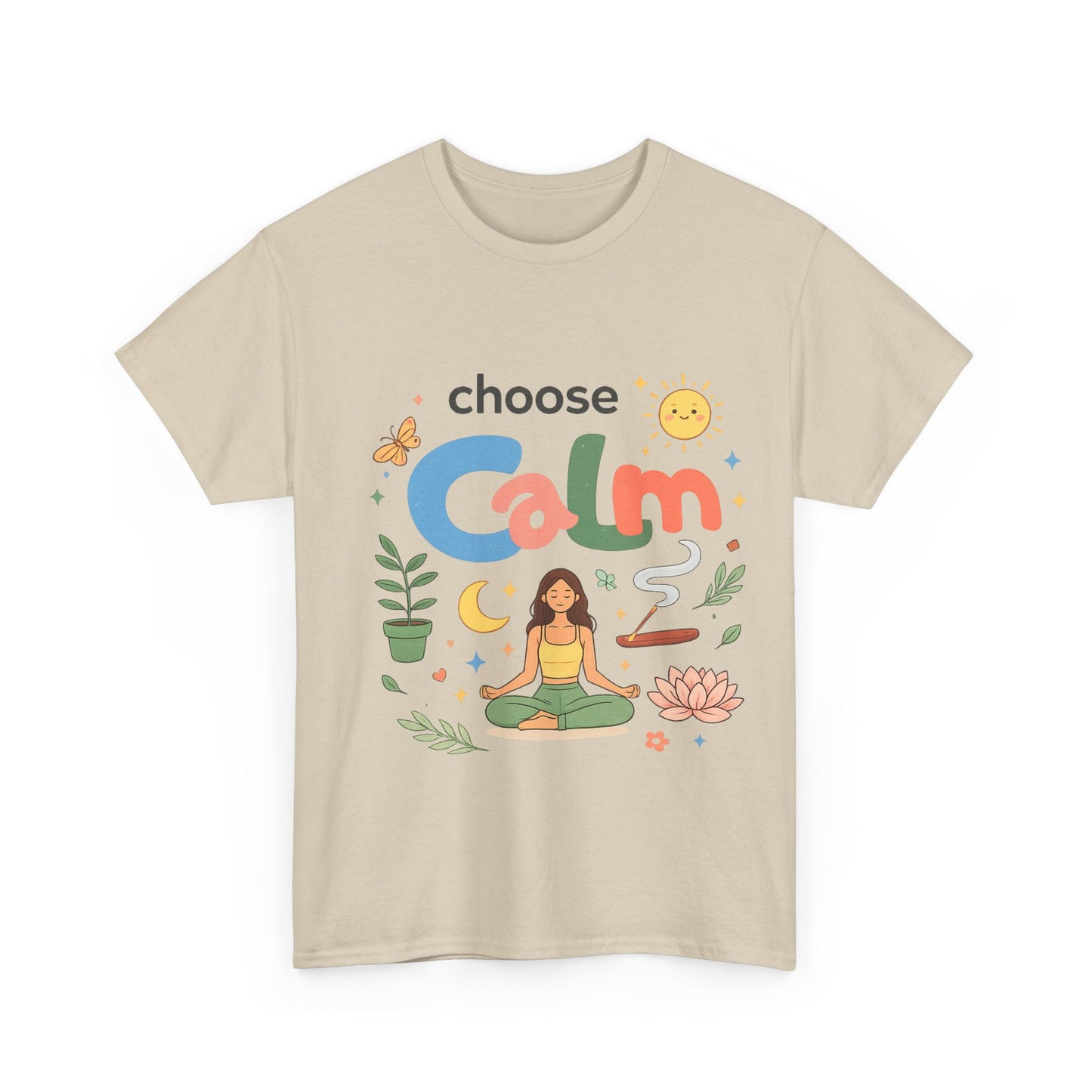 Choose Calm T-Shirt | Mindfulness Meditation Yoga Graphic Tee