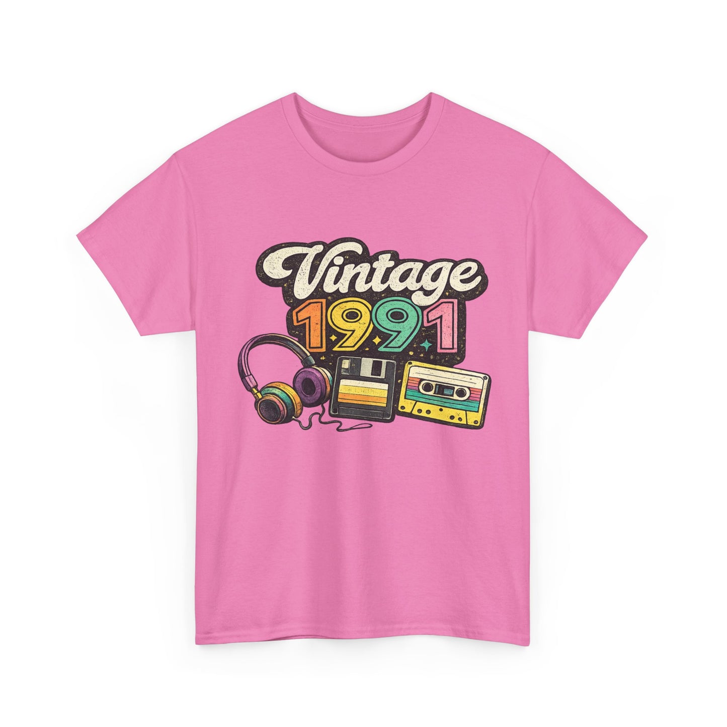 Made in 1991 Totally Rad T-Shirt | Retro 90s Birth Year Shirt | 1991 Birthday Gift Tee