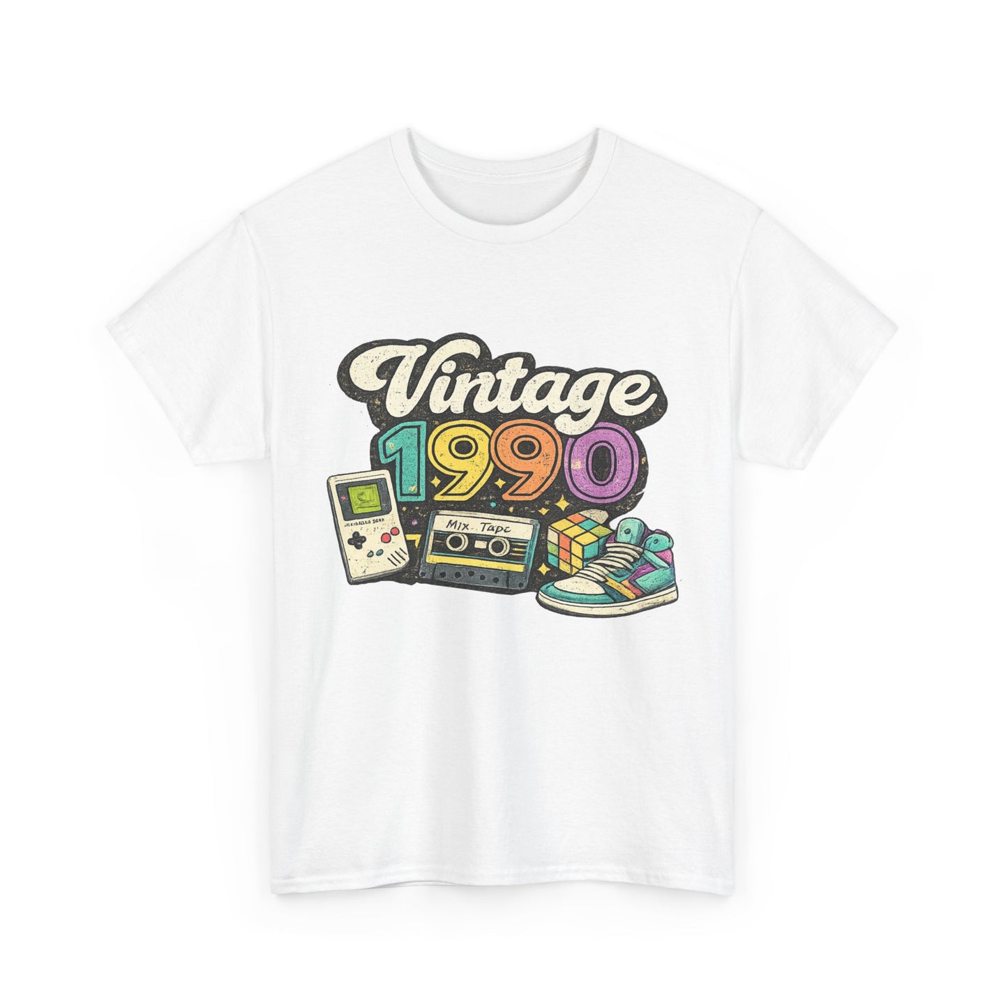 Made in 1990 T-Shirt | Retro 90s Birthday Shirt | Vintage 1990 Birth Year Gift Tee