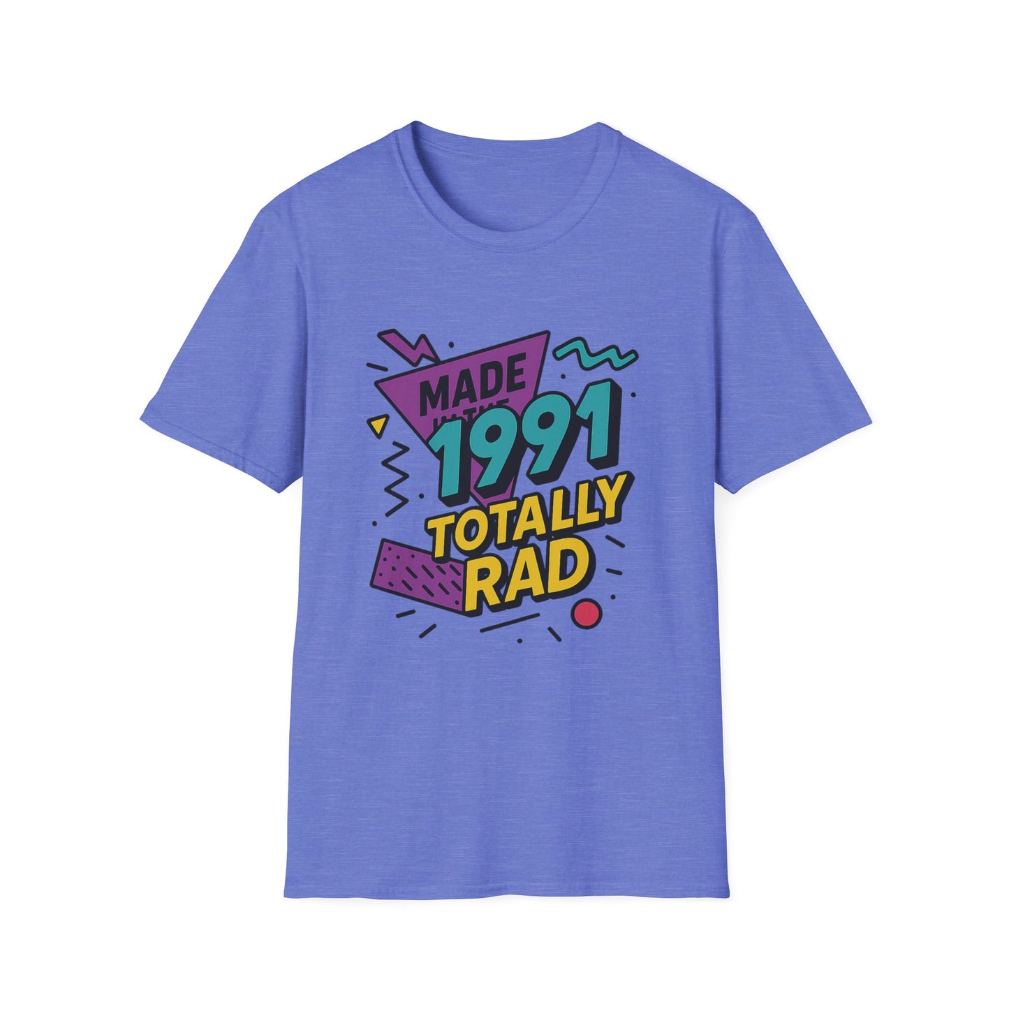 Made in 1991 Totally Rad T-Shirt Retro 90s Birthday Vintage Tee