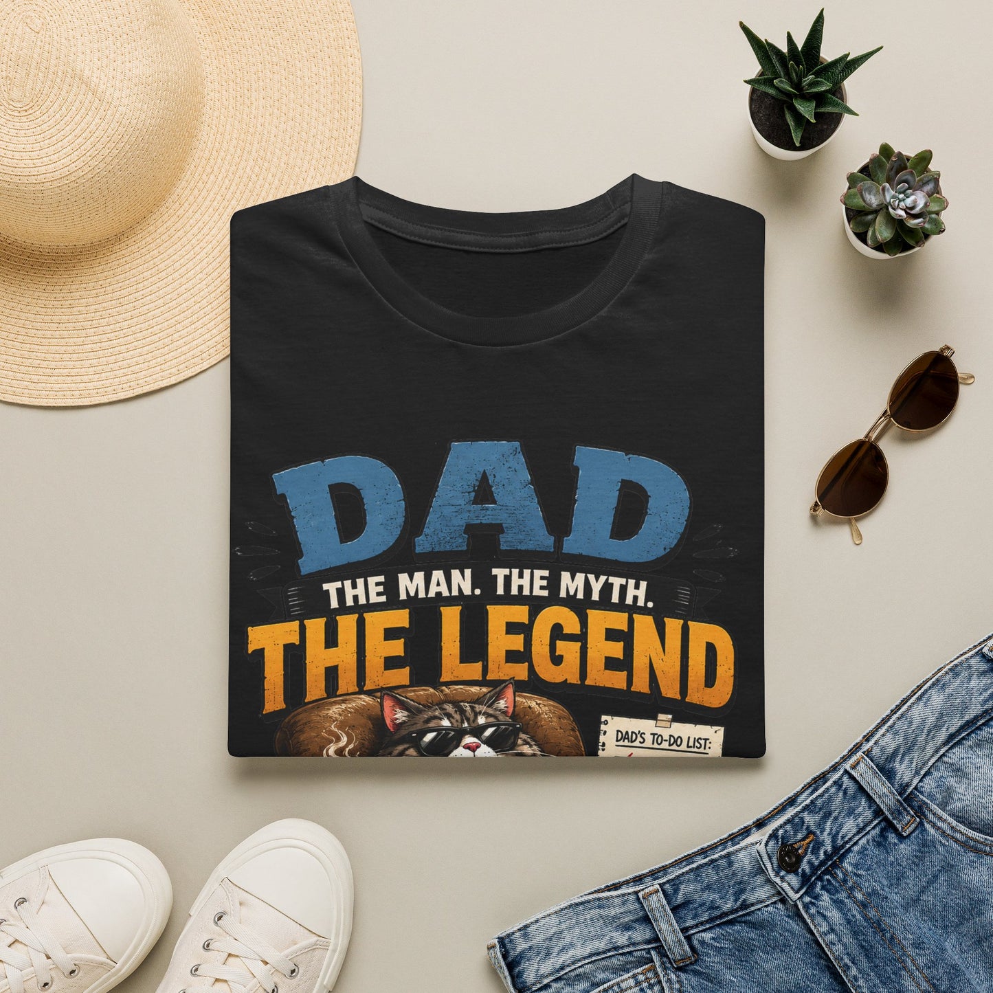 Dad The Man The Myth The Legend Shirt – Funny Father’s Day Gift for Dad, Vintage Dad Tee, Cool Dad Graphic T-Shirt