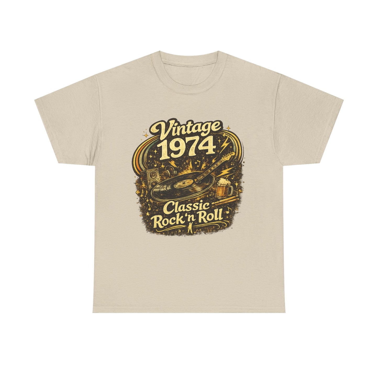 Vintage 1974 Retro T-Shirt | 1974 Birth Year Shirt | Retro 70s Graphic Tee