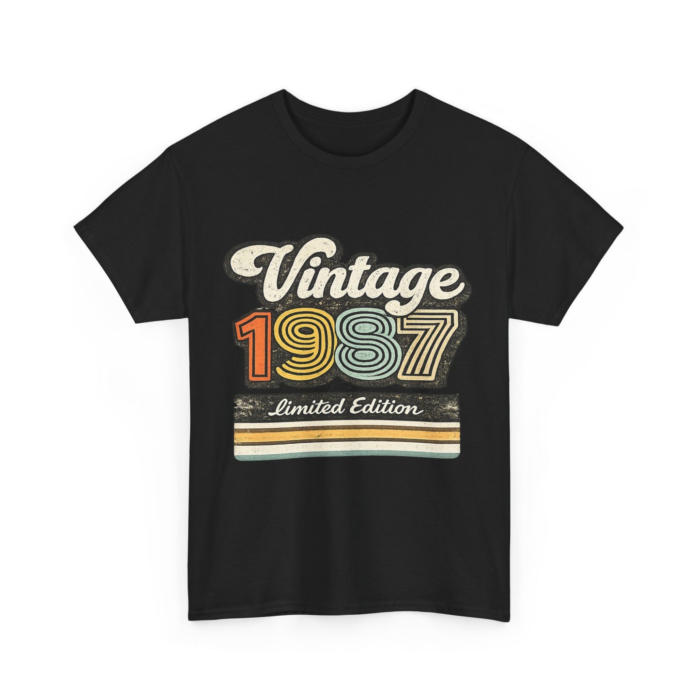 Vintage 1987 Retro T-Shirt | 1987 Birth Year Shirt | Retro 80s Graphic Tee