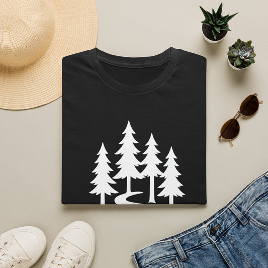 Wild Whiskers Forest Trails T-Shirt, Hiking Shirt, Nature Lover Tee, Camping Graphic Tee, Outdoor Adventure Unisex Shirt
