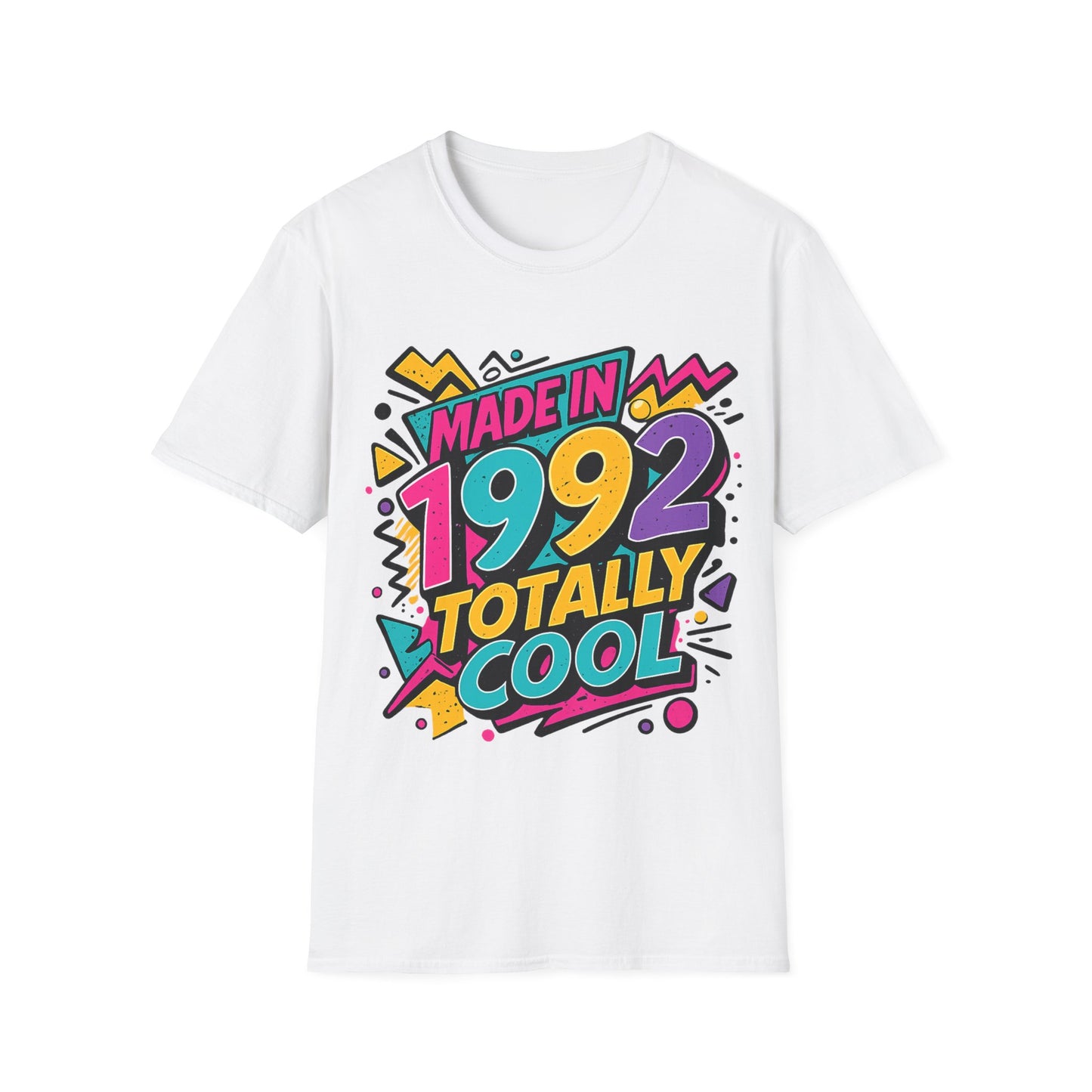 Made in 1992 Totally Cool T-Shirt | Retro 90s Birth Year Shirt | 1992 Birthday Gift Tee