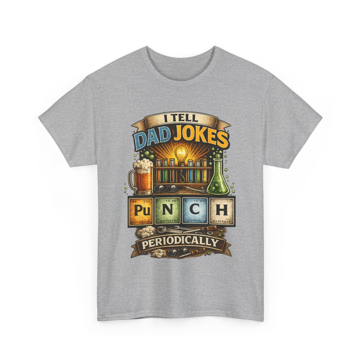 I Tell Dad Jokes Periodically Shirt | Funny Science Dad Tee | Chemistry Pun Fathers Day Gift