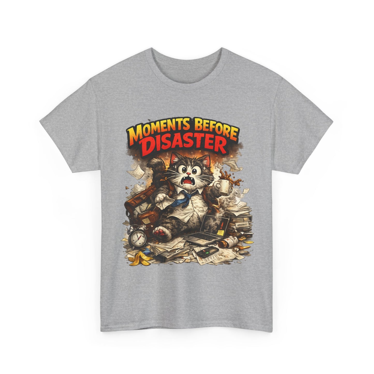 Moments Before Disaster Cat T-Shirt, Funny Cat Graphic Tee, Chaos Animal Shirt, Vintage Cat Tee, Trash Panda Gift