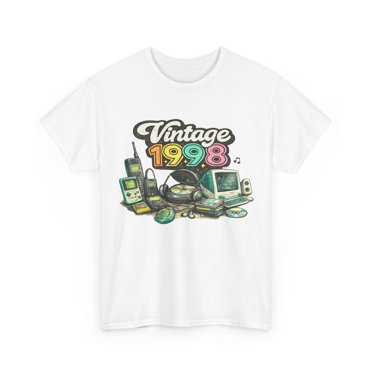 Vintage 1998 Retro T-Shirt | 1998 Birth Year Shirt | Retro 90s Graphic Tee