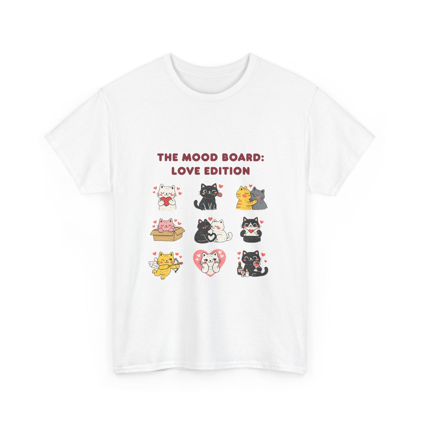 Cute Cat T-Shirt, Funny Cat Lover Shirt, Cat Graphic Tee, Valentine Cat Shirt, Love Cat Gift