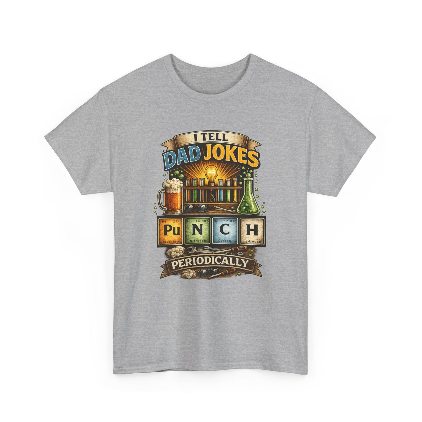 I Tell Dad Jokes Periodically Shirt | Funny Science Dad Tee | Chemistry Pun Fathers Day Gift