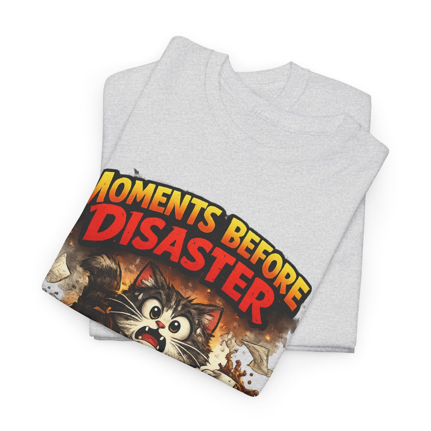 Moments Before Disaster Cat T-Shirt, Funny Cat Graphic Tee, Chaos Animal Shirt, Vintage Cat Tee, Trash Panda Gift