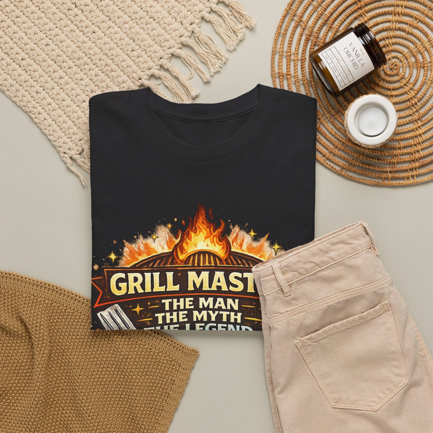 Grill Master Shirt The Man The Myth The Legend | Funny Fathers Day BBQ Dad Tee