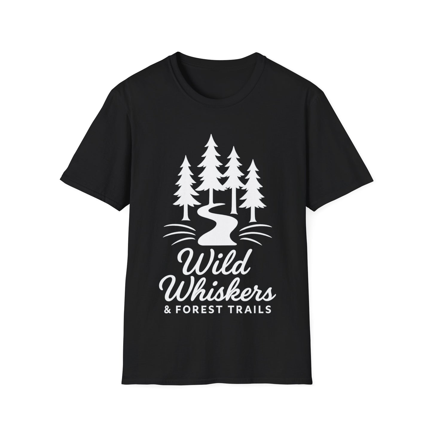 Wild Whiskers Forest Trails T-Shirt, Hiking Shirt, Nature Lover Tee, Camping Graphic Tee, Outdoor Adventure Unisex Shirt