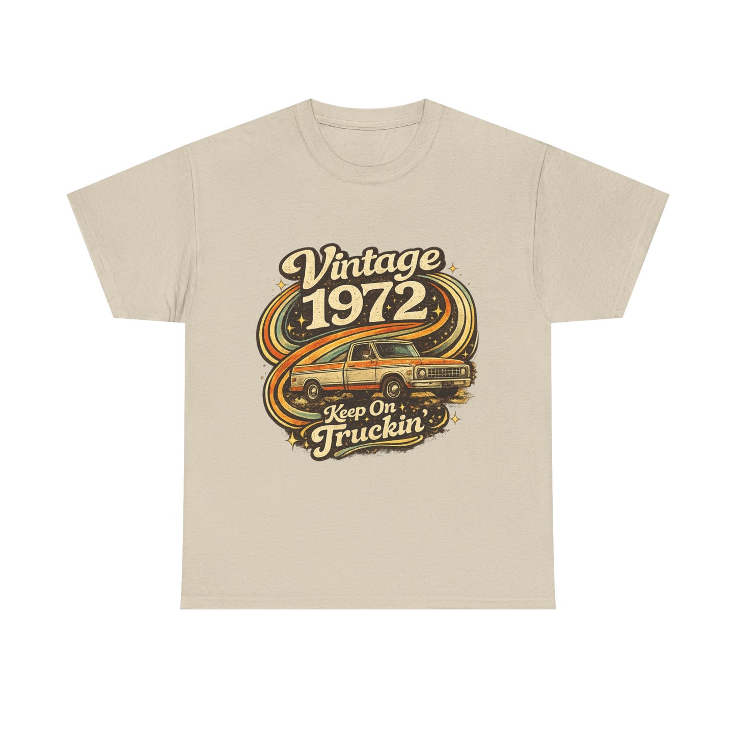 Vintage 1972 Retro T-Shirt | 1972 Birth Year Shirt | Retro 70s Graphic Tee