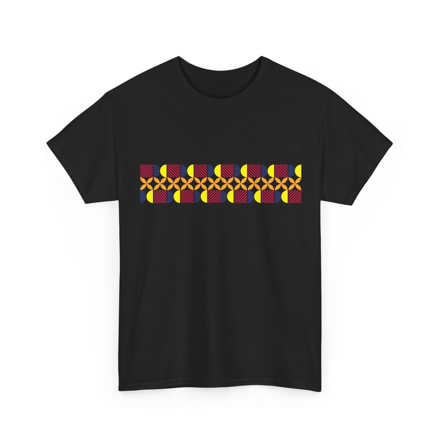 Geometric Pastel Pattern T-Shirt for Men & Women | Retro Abstract Stripe Graphic Tee