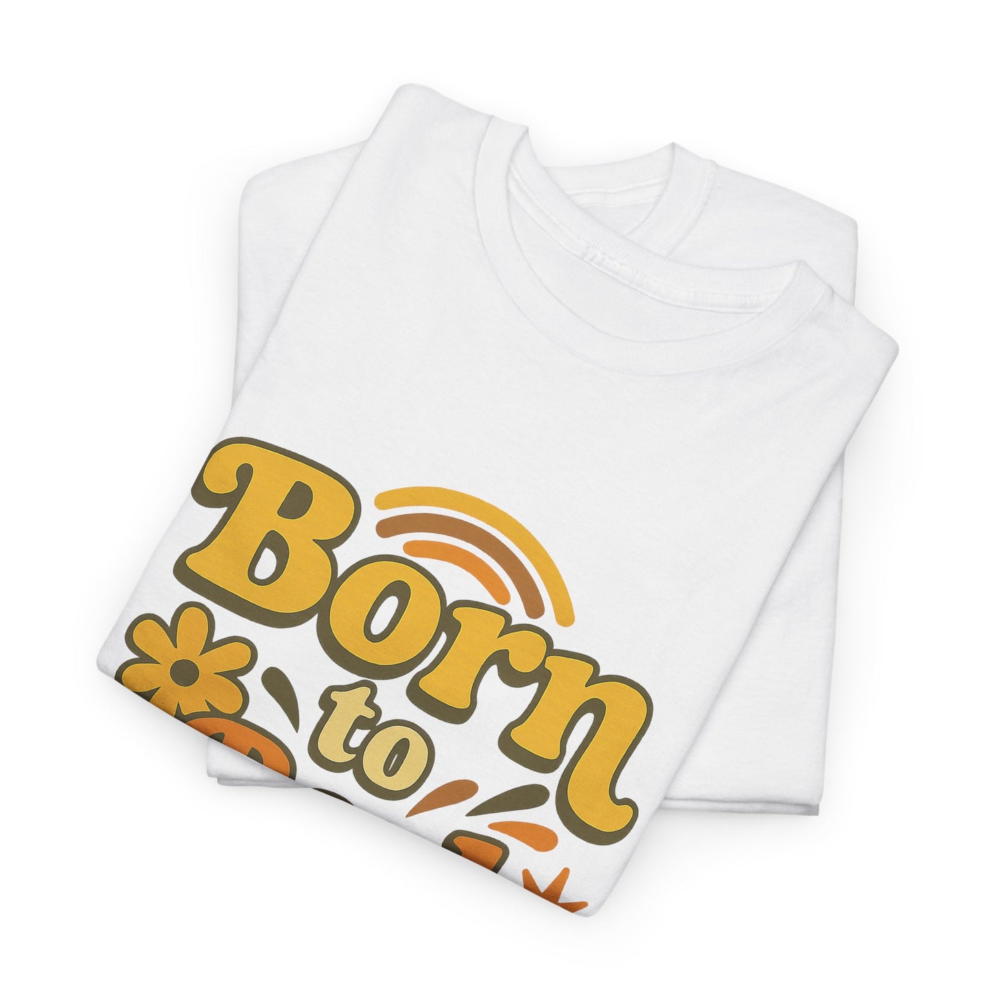 Retro Vibe T-Shirt Born to Vibe 1970 Cotton Tee, Unisex Vintage Shirt, 70s Style Top, Birthday Gift, Casual Everyday Apparel