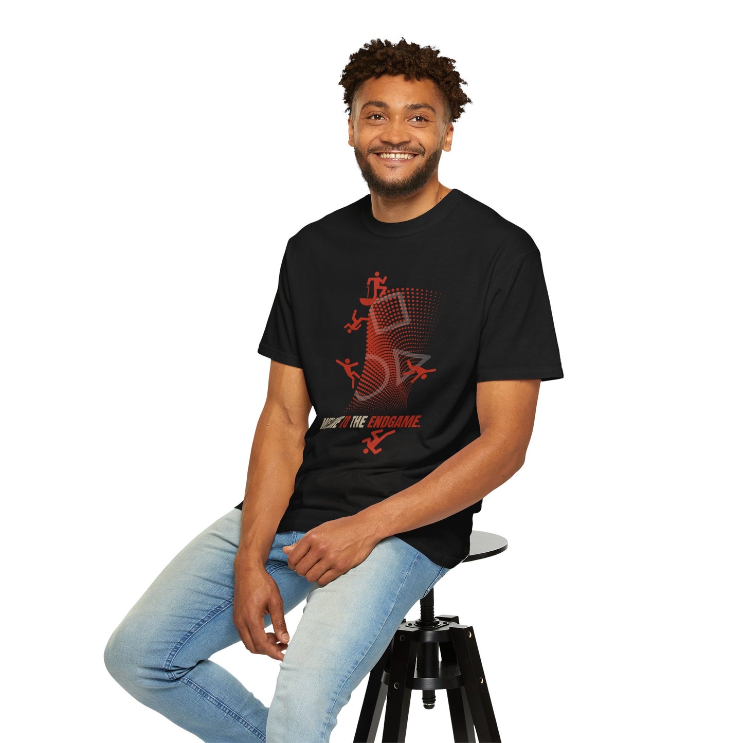 Welcome to the Endgame T-Shirt | Geometric Symbol Graphic Tee | Retro Gamer Streetwear Shirt