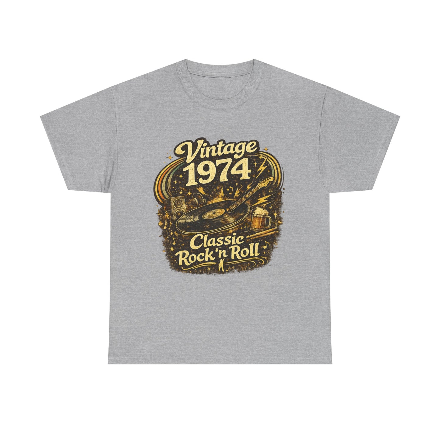 Vintage 1974 Retro T-Shirt | 1974 Birth Year Shirt | Retro 70s Graphic Tee