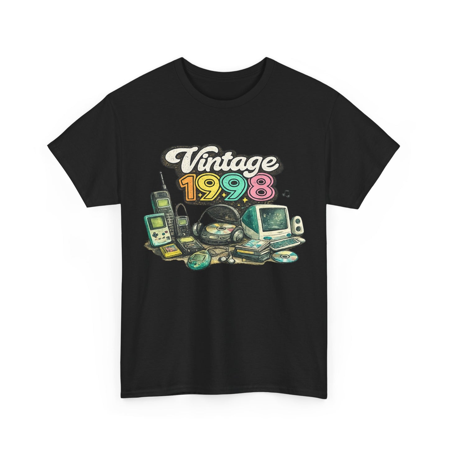 Vintage 1998 Retro T-Shirt | 1998 Birth Year Shirt | Retro 90s Graphic Tee
