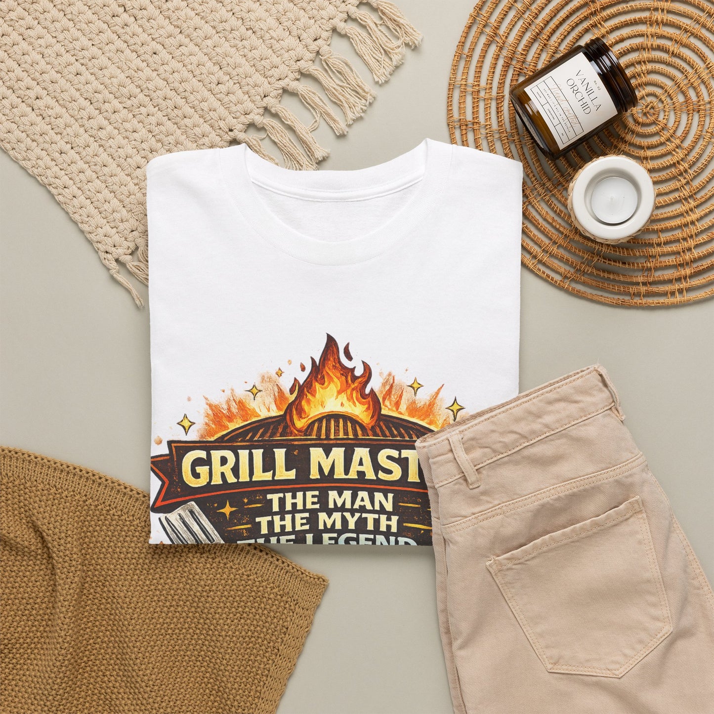 Grill Master Shirt The Man The Myth The Legend | Funny Fathers Day BBQ Dad Tee