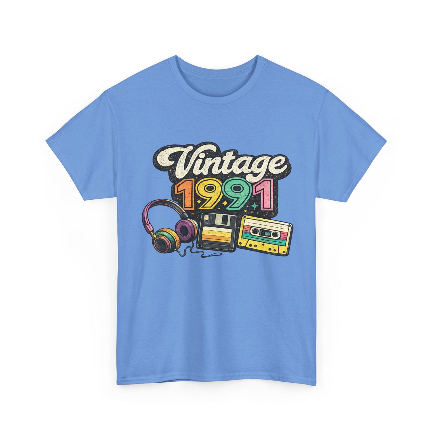 Made in 1991 Totally Rad T-Shirt | Retro 90s Birth Year Shirt | 1991 Birthday Gift Tee