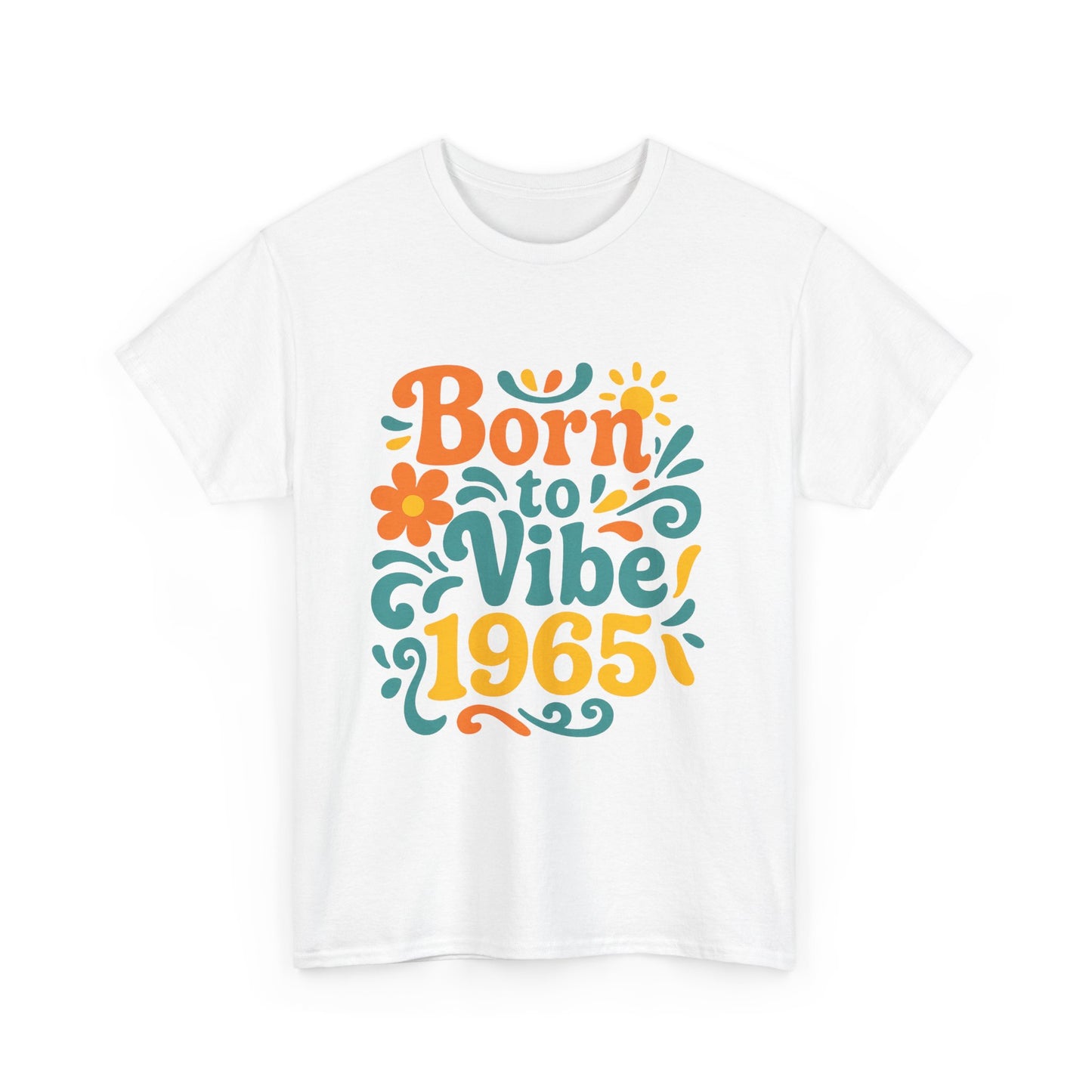 Retro Vibe T-Shirt Born to Vibe 1967 Cotton Tee, Unisex Vintage Shirt, 60s Style Top, Birthday Gift, Casual Everyday Apparel