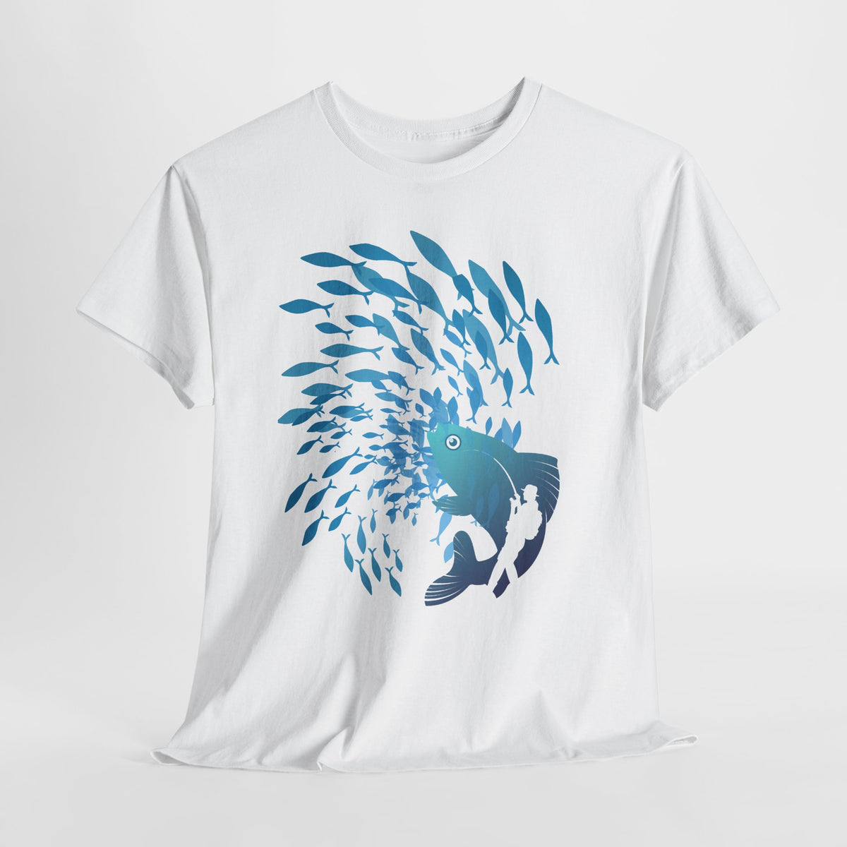 Ocean Vibes Mens Lightweight Tee Casual Beach Shirt Summer Outfit Gift for Fishermen and Nature Lovers Coastal Style T Shirt