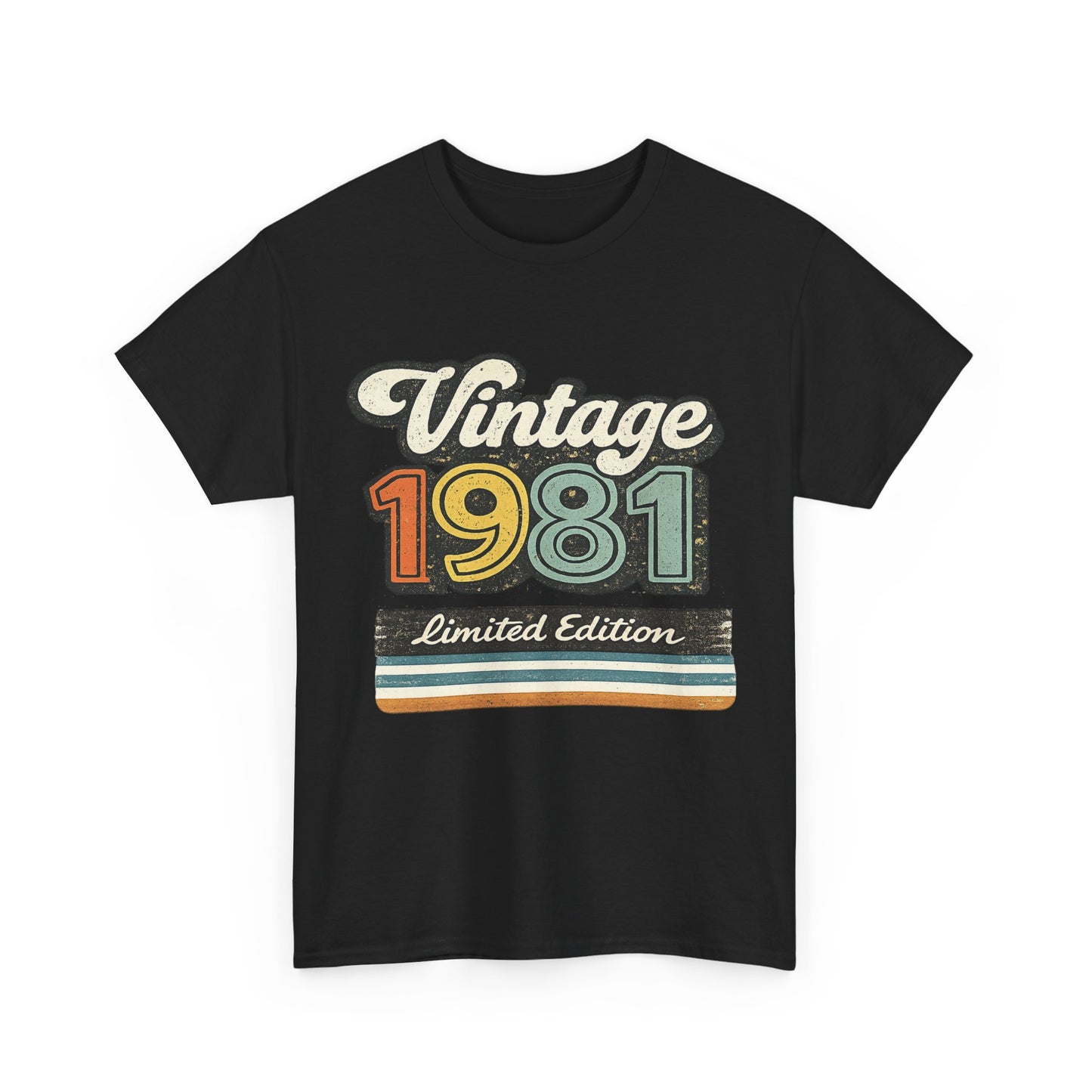 Vintage 1981 Retro T-Shirt | 1981 Birth Year Shirt | 80s Graphic Tee