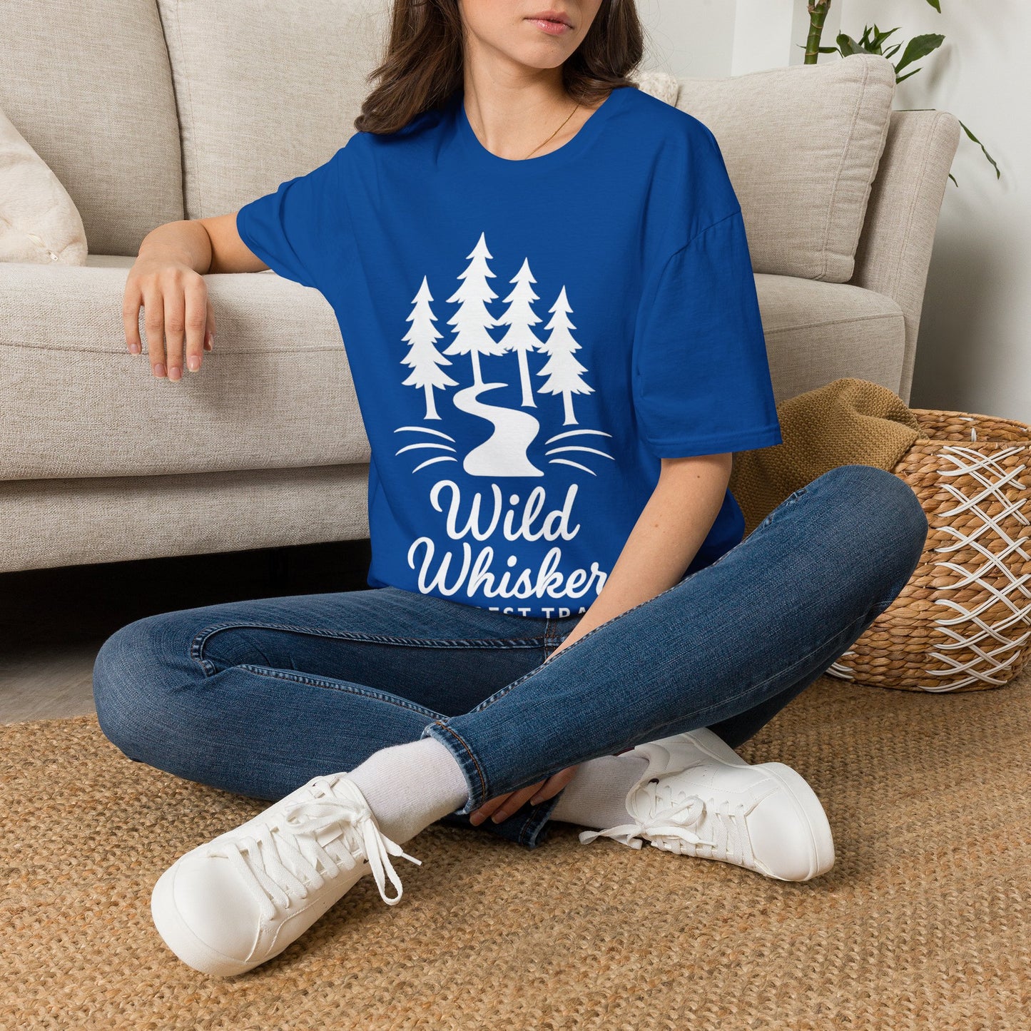 Wild Whiskers Forest Trails T-Shirt, Hiking Shirt, Nature Lover Tee, Camping Graphic Tee, Outdoor Adventure Unisex Shirt