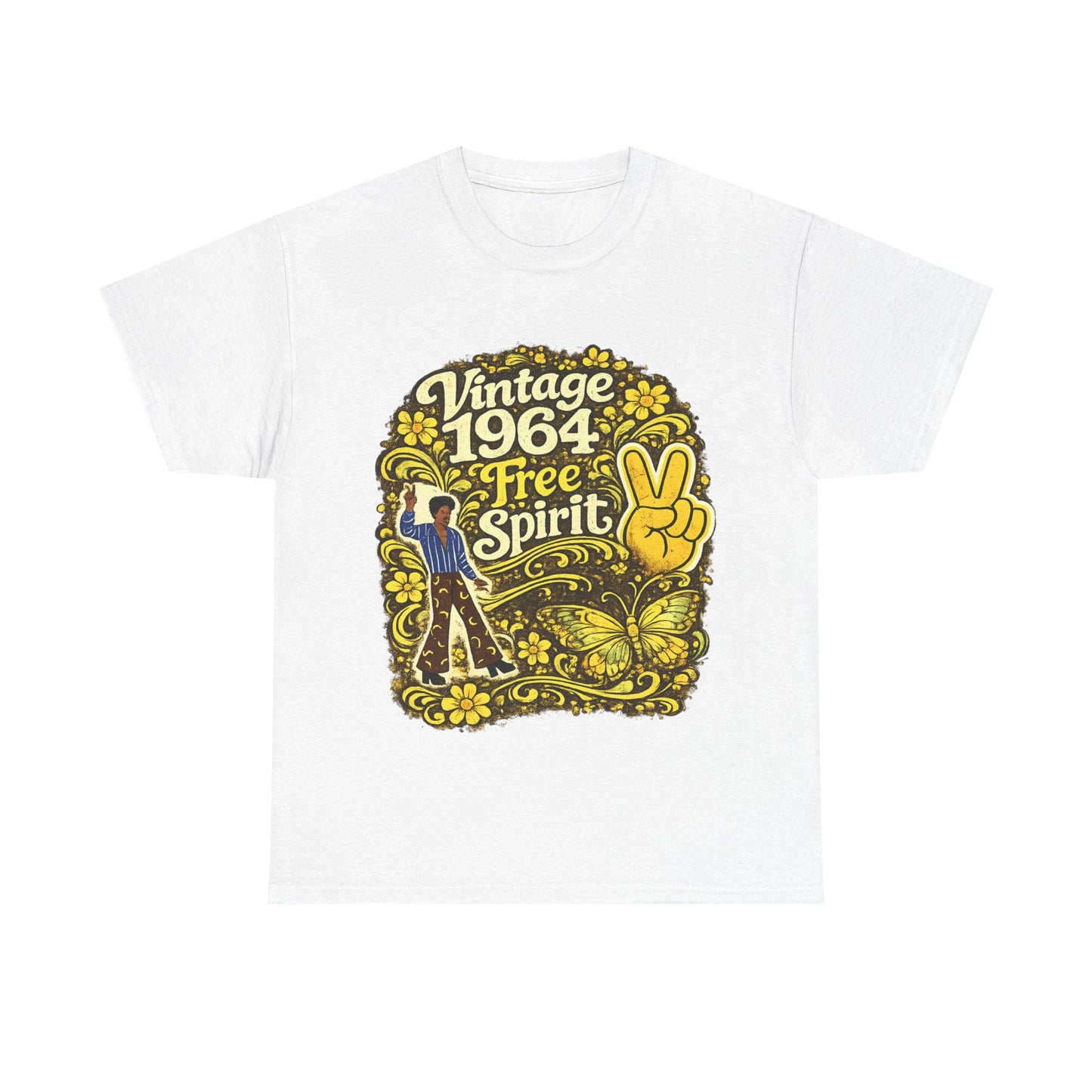Vintage 1964 Retro T-Shirt | 1964 Birth Year Shirt | Retro 60s Graphic Tee