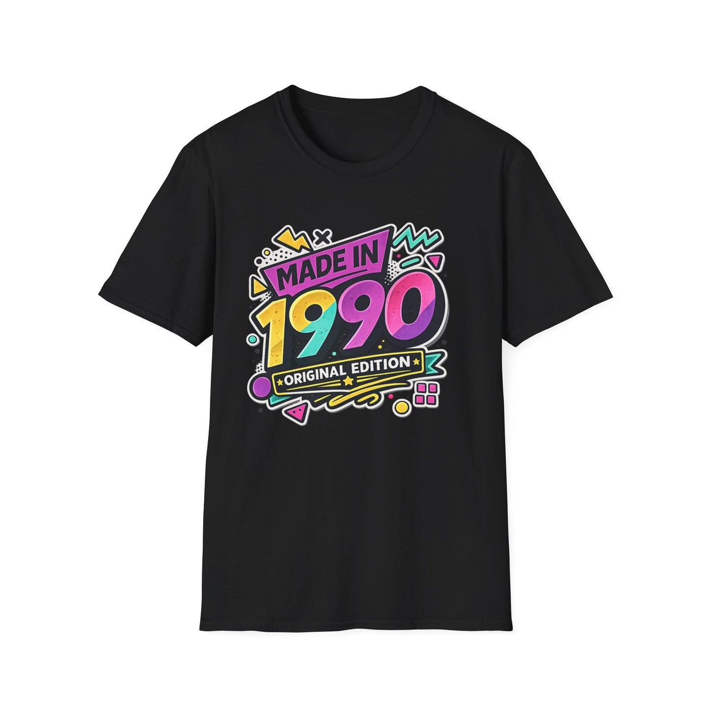 Made in 1990 T-Shirt | Retro 90s Birthday Shirt | Vintage 1990 Birth Year Gift Tee