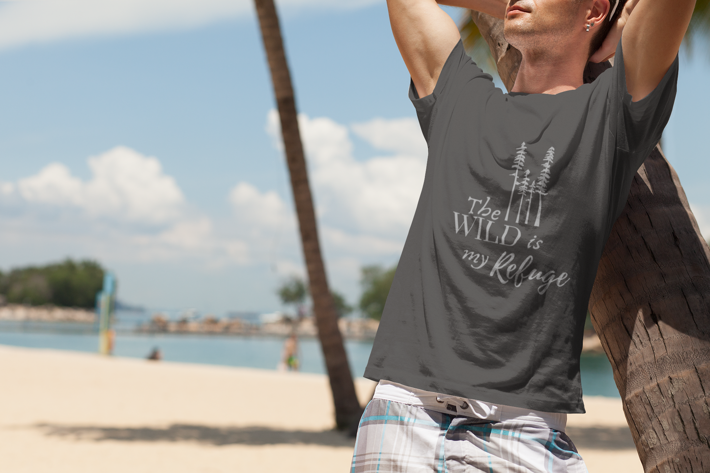 Men’s 100% Cotton Tee – The Wild Is My Refuge | Lightweight, Nature-Inspired Style