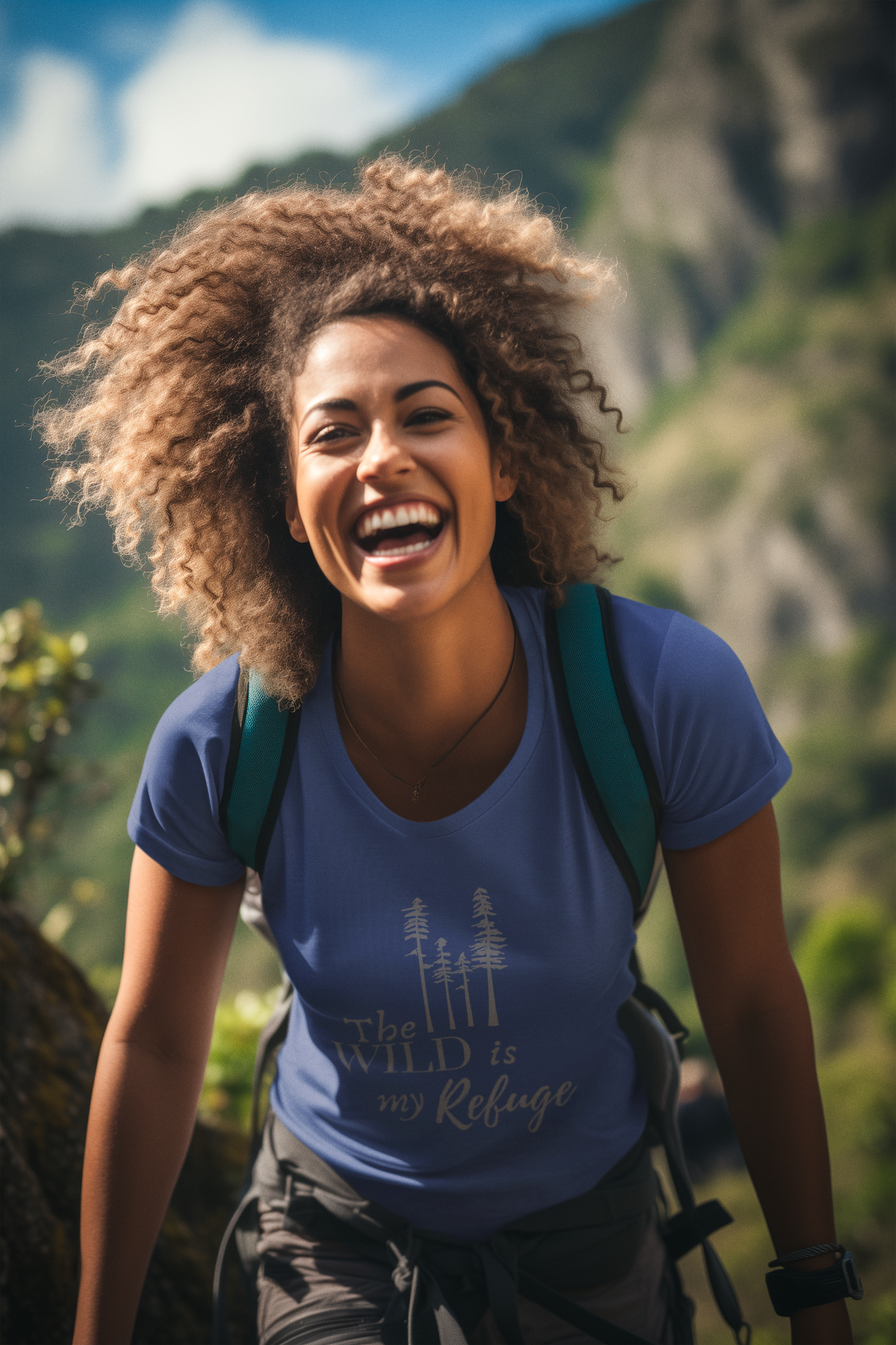 Men’s 100% Cotton Tee – The Wild Is My Refuge | Lightweight, Nature-Inspired Style