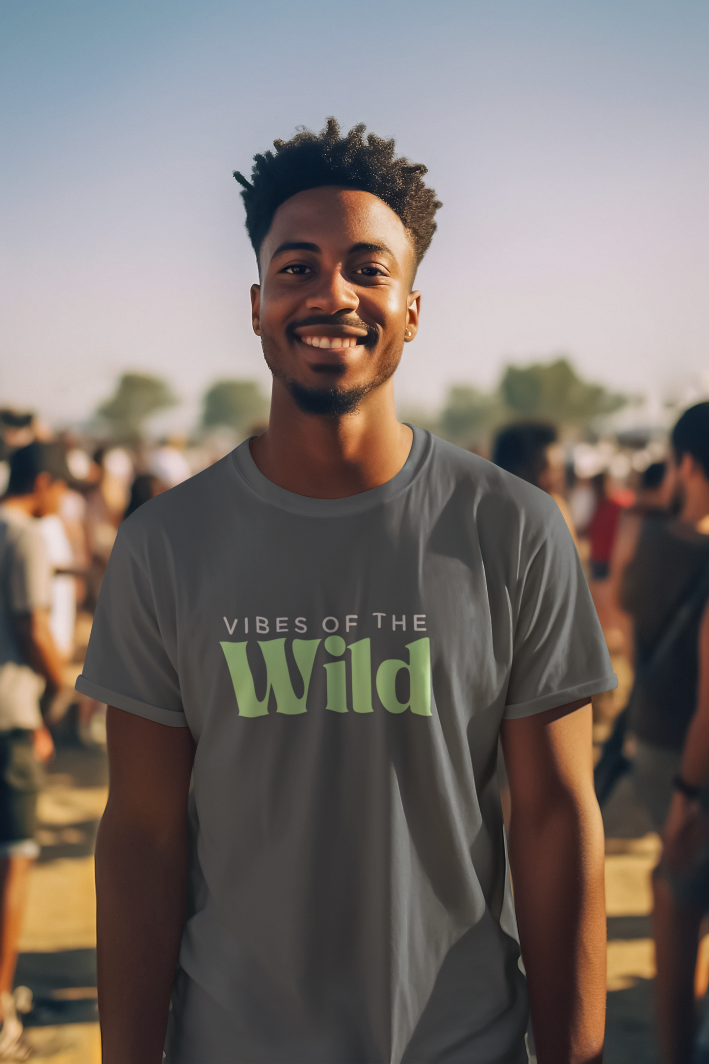 Vibes of the Wild Men's Lightweight Fashion Tee – Durable Everyday Style for Nature Lovers