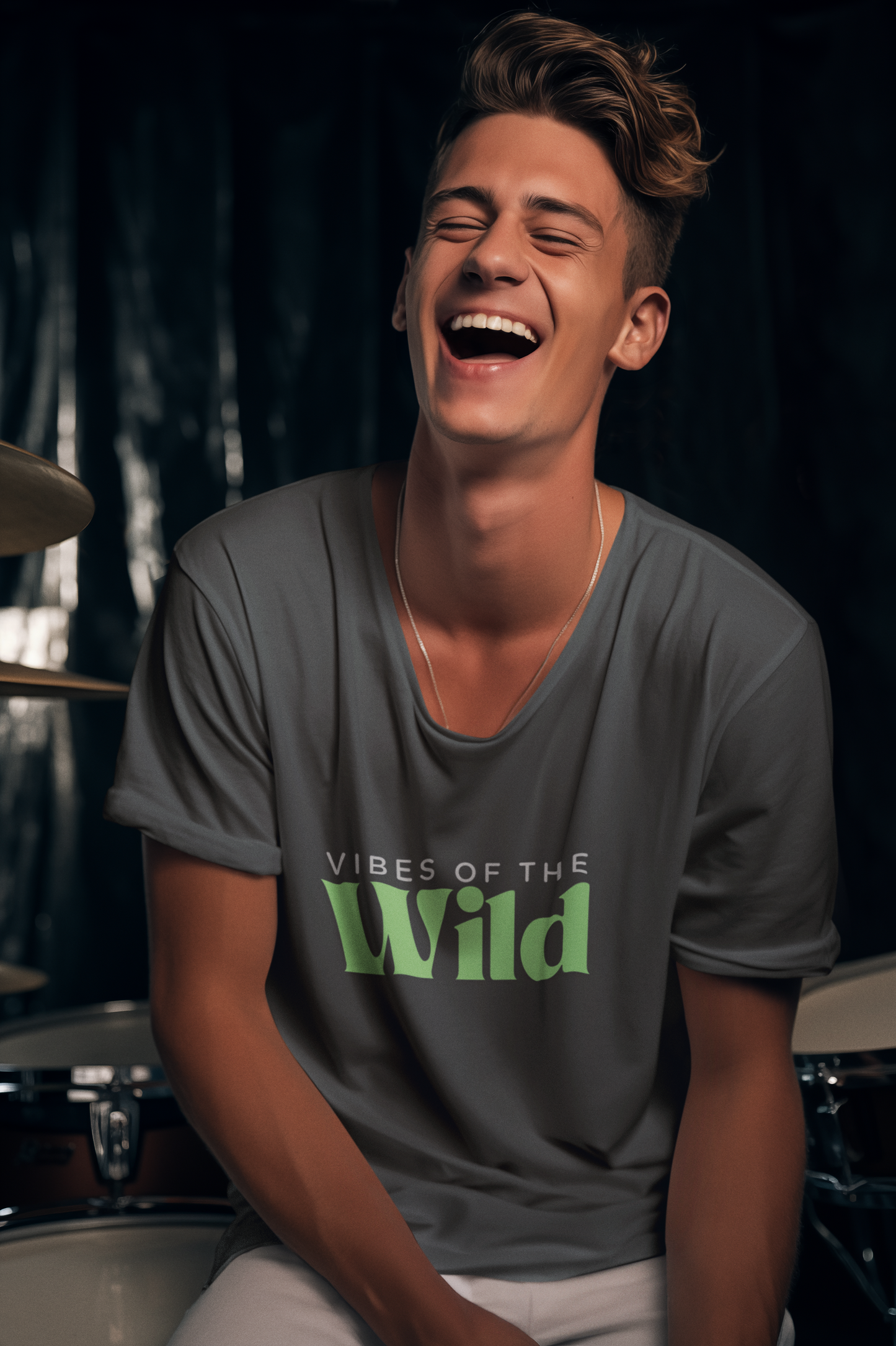 Vibes of the Wild Men's Lightweight Fashion Tee – Durable Everyday Style for Nature Lovers