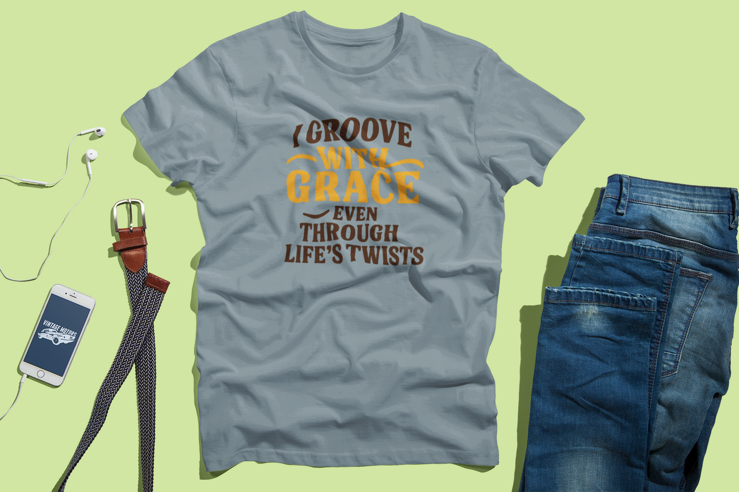 Groovy Inspirational T-shirt - Unisex Garment-Dyed Tee for Relaxation, Gift for Friends, Casual Wear, Motivational Fashion, Life's Twists