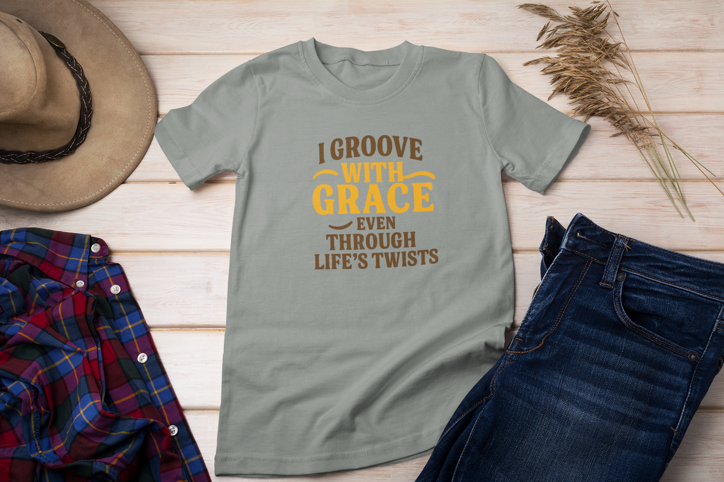 Groovy Inspirational T-shirt - Unisex Garment-Dyed Tee for Relaxation, Gift for Friends, Casual Wear, Motivational Fashion, Life's Twists