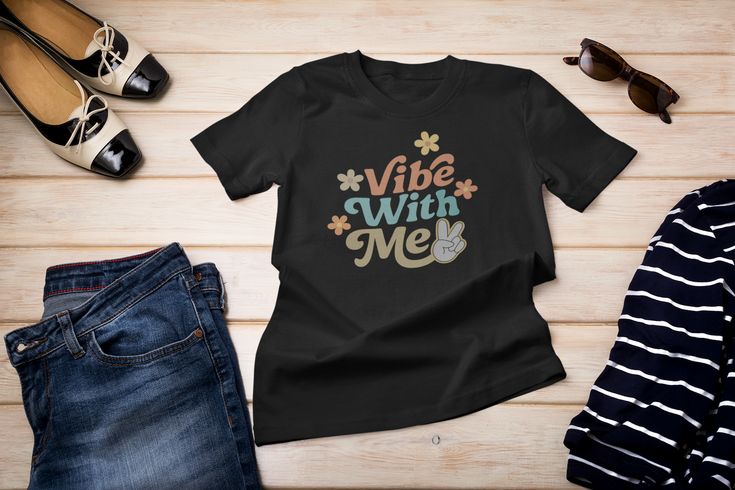 Vibe With Me Unisex Heavy Cotton Tee, Casual Shirt, Gift for Friends, Comfortable Wear, Holiday Tee, Summer Style