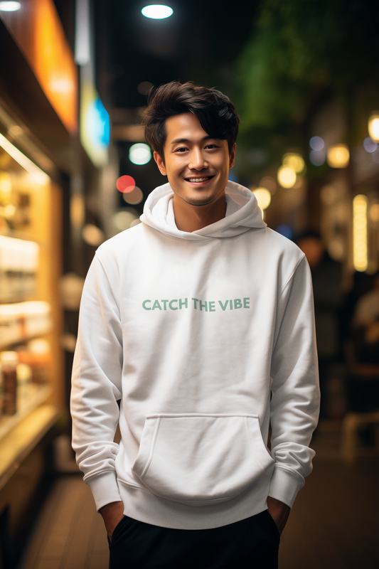 Catch the Vibe Hoodie Cozy Fleece Sweatshirt, Casual Unisex Loungewear Gift