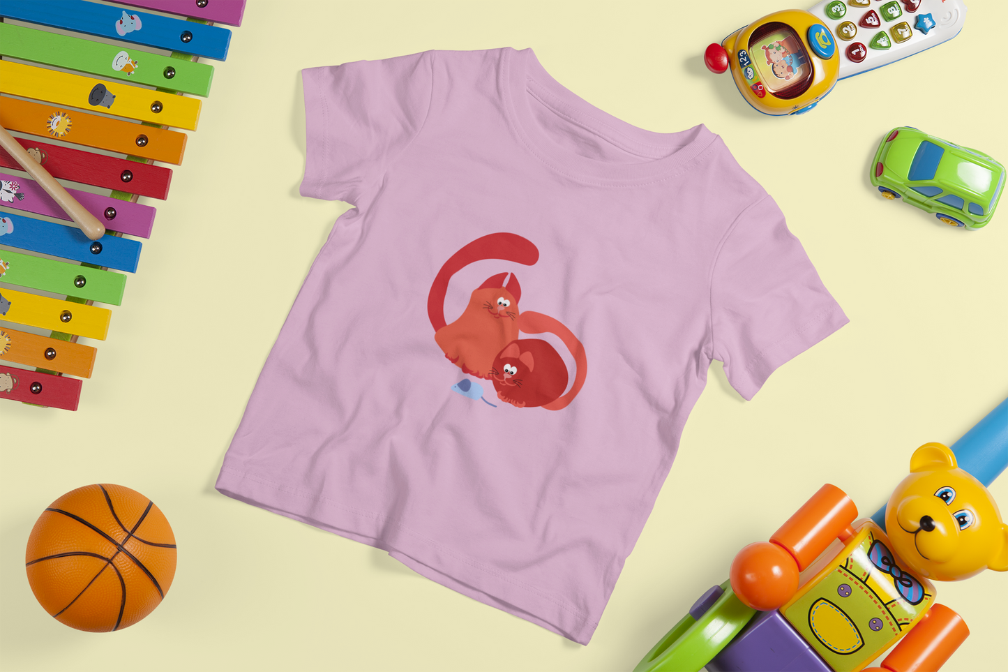 Whimsical Cat Toddler Tee | Cute Kids TShirt, Playful Cat Shirt, Fun Childrens Apparel, Cat Lover Gift
