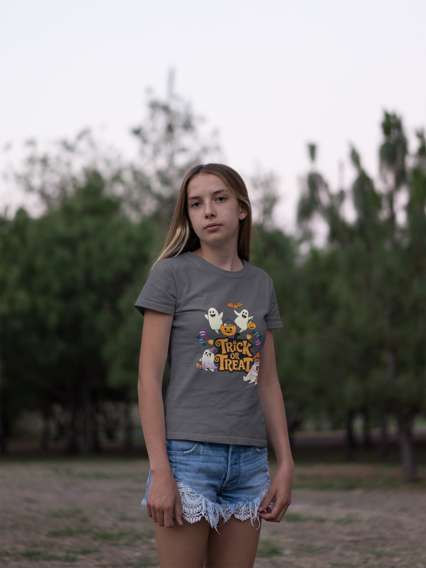Kids Halloween T-Shirt, Trick or Treat Tee, Spooky Kids Shirt, Cute Halloween Top, Kids Costume Shirt, Halloween Gift Idea