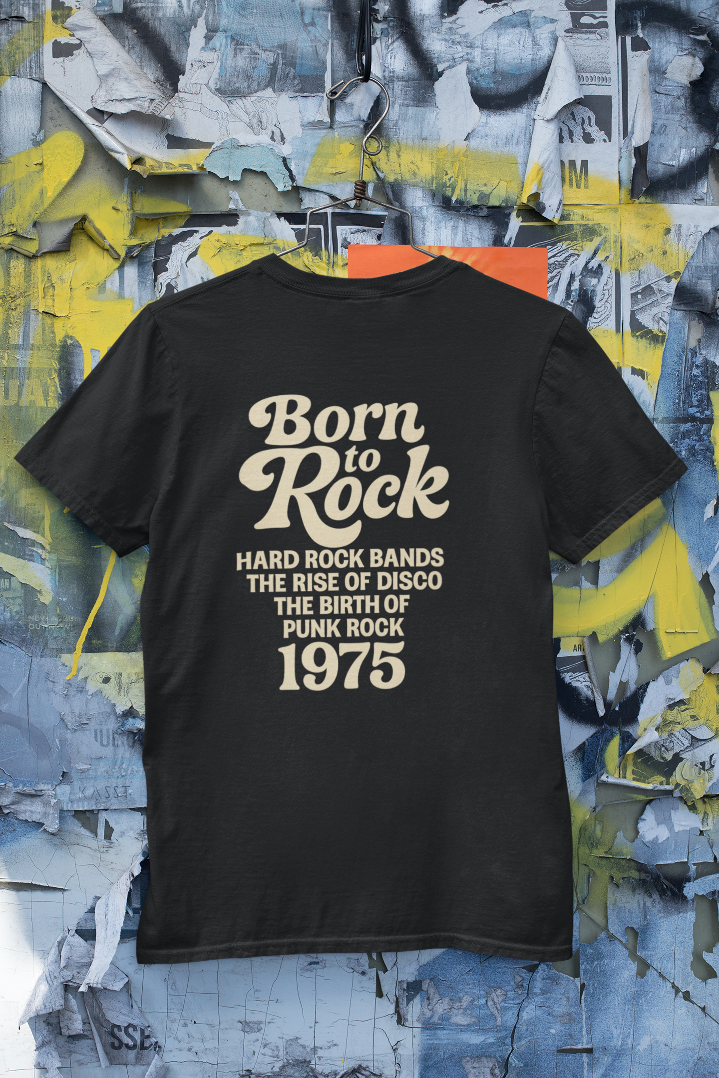 Retro Vibe T-Shirt Born to Vibe 1975 Cotton Tee, Unisex Vintage Shirt, 70s Style Top, Birthday Gift, Casual Everyday Apparel